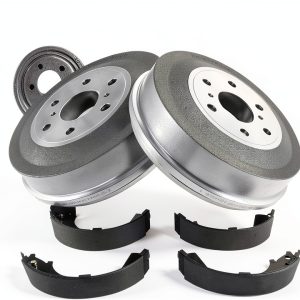 TRQ Drum Brake Shoe Kit for Automotive Replacement-0