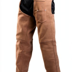 Allstate Leather Protective Chaps Brown Buffalo Leather XL-0