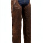 Milwaukee Leather Men’s Protective Riding Chaps Grmlm5518 Black Brown-0