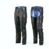 Daniel Smart black leather chaps Premium Cowhide Assless-1