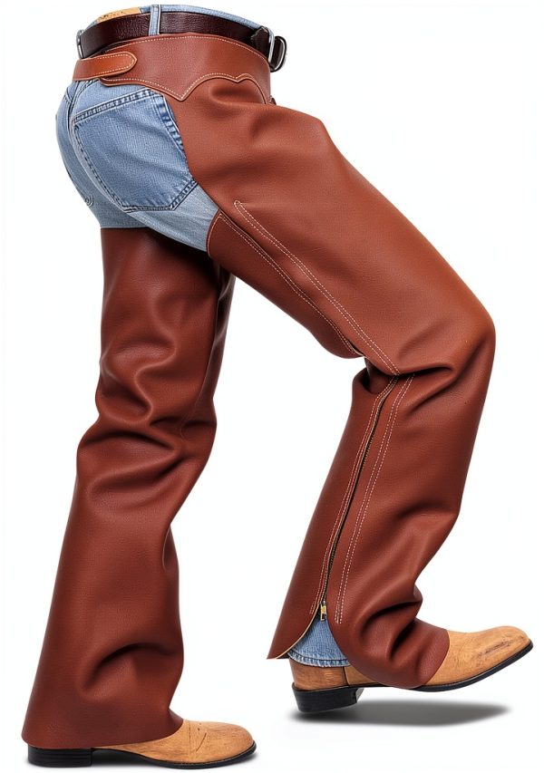Weaver Leather Women's Full Grain Oil Tanned Shotgun Chaps 65-3275SM-0