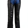 Shaf Women's Protective Chaps LKM5725 Black Leather Size 2‑24-0