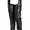 Daniel Smart black leather chaps Premium Cowhide Assless-0