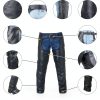 Dealer Leather Motorcycle Chaps DL-C2334-04 Black with Removable Liner-1