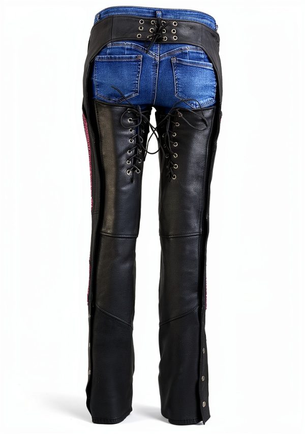 Milwaukee Leather Women's Motorcycle Chaps MLL6501 Goat Leather-1