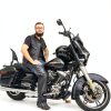 Daniel Smart black leather chaps Premium Cowhide Assless-2
