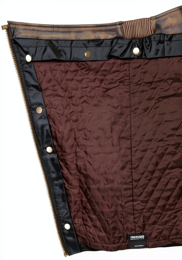 Milwaukee Leather Protective Chaps Distressed Brown Premium Cowhide-1